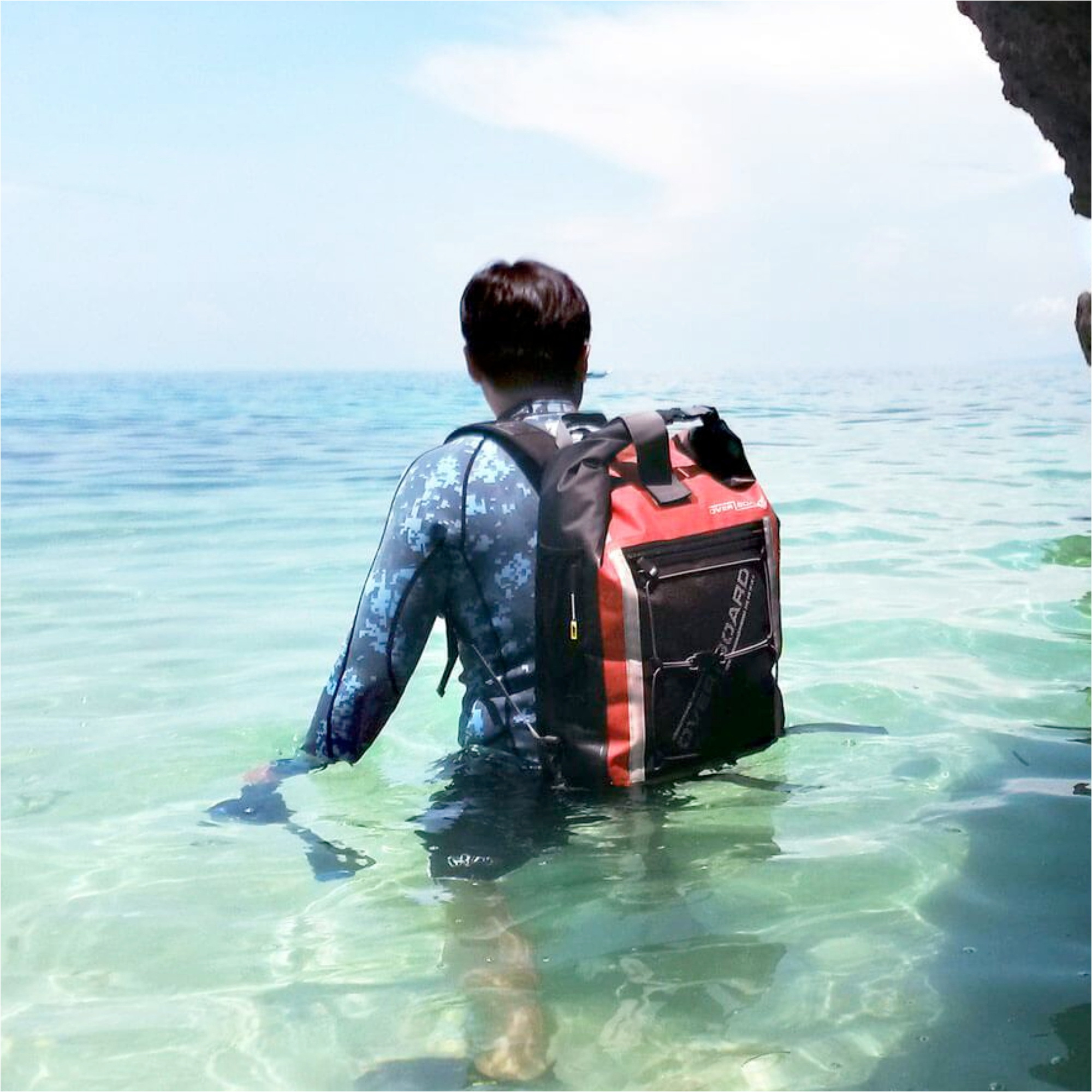 2026 OverBoard Pro-Sports Waterproof Backpack - 30 Litres 41431.3 - Red